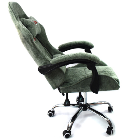  Вибромассажное кресло Calviano Nero green plush для дома и офиса в интернет-магазине 1MAG.by