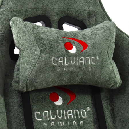  Вибромассажное кресло Calviano Nero green plush для дома и офиса в интернет-магазине 1MAG.by