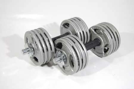 Набор гантелей металлических Хаммертон Atlas Sport 2x11,5 кг (16дисков по 1,25кг) в интернет-магазине 1MAG.by в Минске 