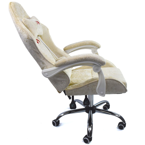  Вибромассажное кресло Calviano 1589 (чёрное с подножкой) для дома и офиса в интернет-магазине 1MAG.by