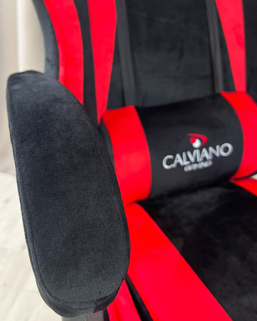  Вибромассажное кресло Calviano 1589 (чёрное с подножкой) для дома и офиса в интернет-магазине 1MAG.by