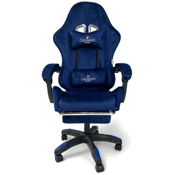  Вибромассажное кресло Calviano 1589 (чёрное с подножкой) для дома и офиса в интернет-магазине 1MAG.by