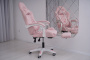 Вибромассажное кресло Calviano 1590 розовая ткань для дома и офиса в интернет-магазине 1MAG.by