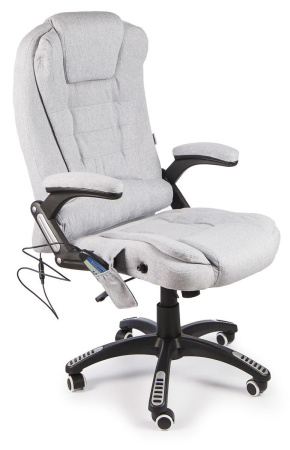 Вибромассажное кресло Calviano Veroni 52 (серое, с массажем) для дома и офиса в интернет-магазине 1MAG.by