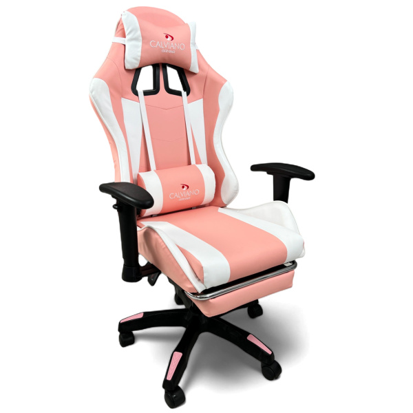  Вибромассажное кресло Calviano 1589 (чёрное с подножкой) для дома и офиса в интернет-магазине 1MAG.by