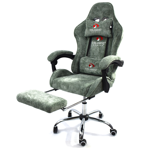 Вибромассажное кресло Calviano Amarone green plush для дома и офиса в интернет-магазине 1MAG.by