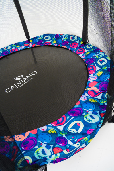 Батут на резинках с защитной сеткой Calviano 140 см - 4,5ft master smile elastic band в интернет-магазине 1MAG.by в Беларуси