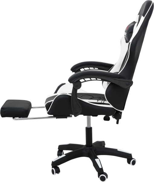  Вибромассажное кресло Calviano 1589 (чёрное с подножкой) для дома и офиса в интернет-магазине 1MAG.by