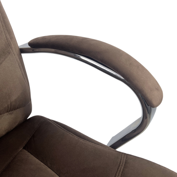 Кресло для сидения с регулировкой высоты Calviano Bravo коричневый велюр