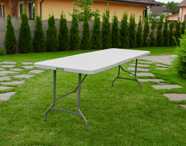 Стол складной пластиковый Calviano 180 см (усиленная столешница)