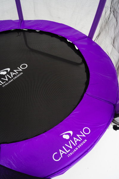 Батут пружинный с защитной сеткой Calviano 140 см - 4,5ft OUTSIDE master purple в интернет-магазине 1MAG.by в Беларуси