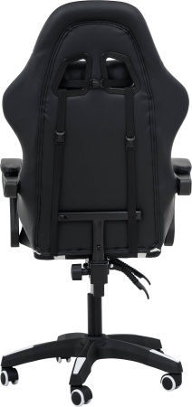 Вибромассажное кресло Calviano 1590 черно-белое PU для дома и офиса в интернет-магазине 1MAG.by