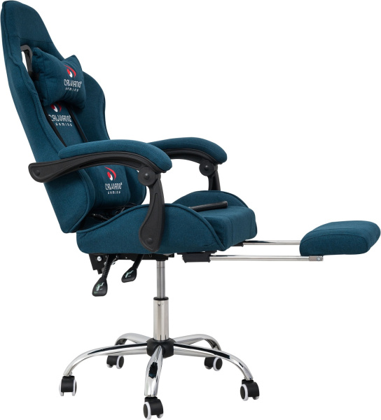  Вибромассажное кресло Calviano 1589 (чёрное с подножкой) для дома и офиса в интернет-магазине 1MAG.by