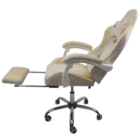 Вибромассажное кресло Calviano Amarone beige plush для дома и офиса в интернет-магазине 1MAG.by