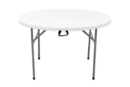 Стол складной, пластиковый, (круглый) 122 см