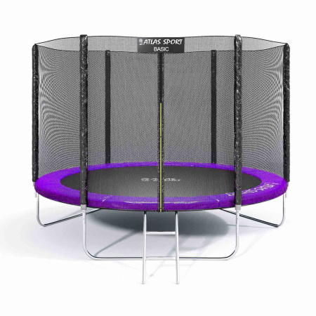 Батут Atlas Sport 312 см (10ft) BASIC (3 ноги) с внешней сеткой и лестницей PURPLE в интернет-магазине 1MAG.by в Беларуси