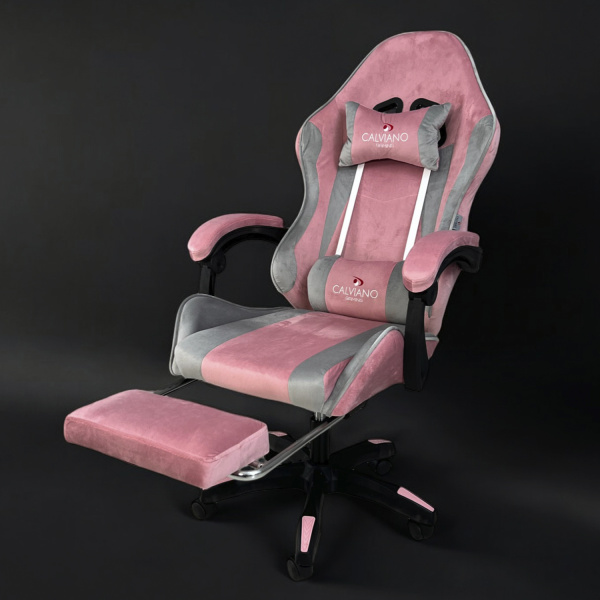  Вибромассажное кресло Calviano 1589 (чёрное с подножкой) для дома и офиса в интернет-магазине 1MAG.by