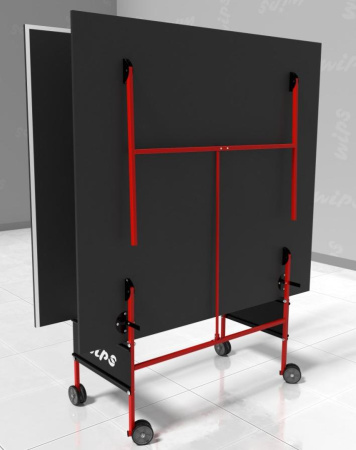 Теннисный стол всепогодный композитный на роликах WIPS Roller Outdoor Composite 61080 графит 6 мм