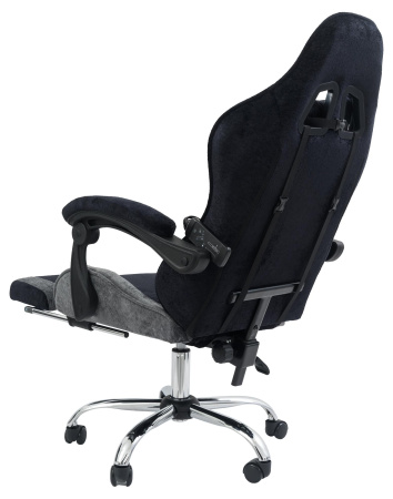 Вибромассажное кресло Calviano Amarone Black-Grey plushдля дома и офиса в интернет-магазине 1MAG.by