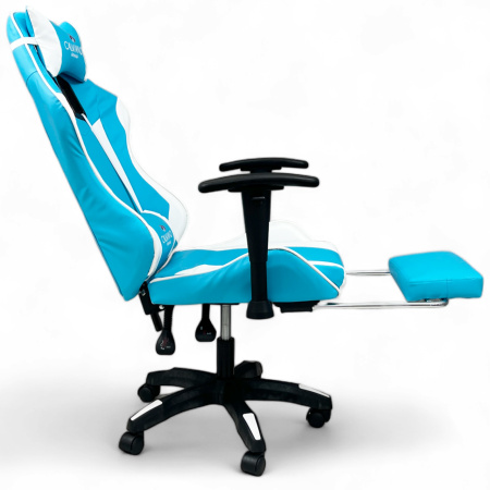  Вибромассажное кресло Calviano 1589 (чёрное с подножкой) для дома и офиса в интернет-магазине 1MAG.by