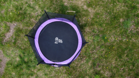 Батут Atlas Sport 312 см (10ft) BASIC (3 ноги) с внешней сеткой и лестницей PURPLE в интернет-магазине 1MAG.by в Беларуси