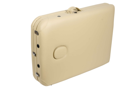 Массажный стол Atlas Sport 70 см XXL PRO с валиком (с memory foam) складной 3-с деревянный (бежевый) в интернет-магазине 1MAG.by в Беларуси