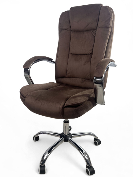 Кресло для сидения с регулировкой высоты Calviano Bravo коричневый велюр