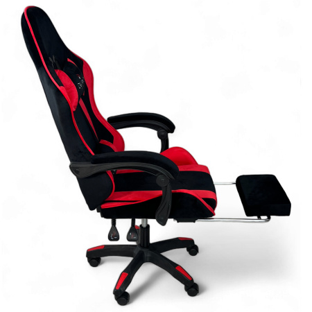  Вибромассажное кресло Calviano 1589 (чёрное с подножкой) для дома и офиса в интернет-магазине 1MAG.by