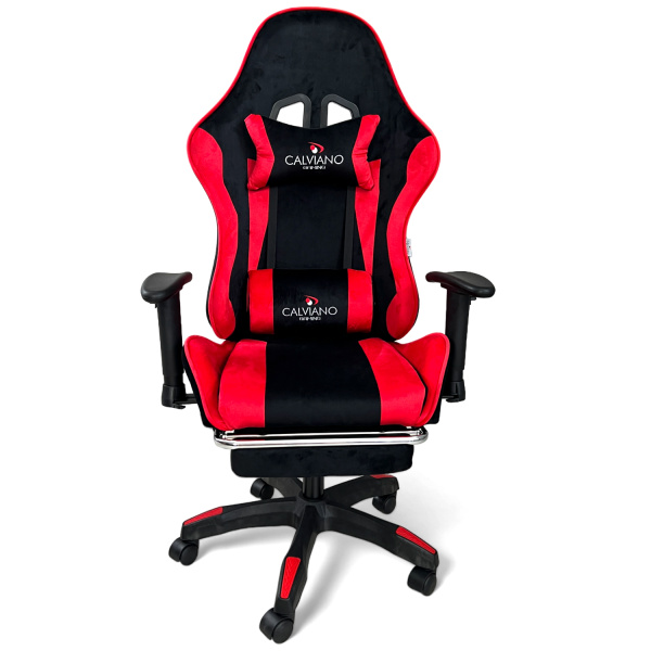  Вибромассажное кресло Calviano 1589 (чёрное с подножкой) для дома и офиса в интернет-магазине 1MAG.by