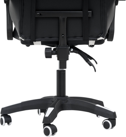 Вибромассажное кресло Calviano 1590 черно-белое PU для дома и офиса в интернет-магазине 1MAG.by