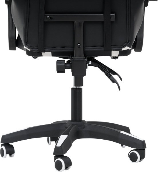 Вибромассажное кресло Calviano 1590 черно-белое PU для дома и офиса в интернет-магазине 1MAG.by