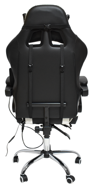  Вибромассажное кресло Calviano 1589 (чёрное с подножкой) для дома и офиса в интернет-магазине 1MAG.by