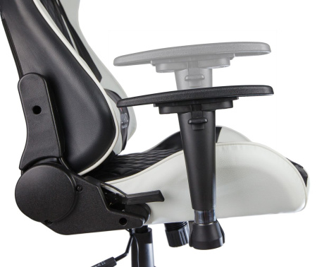 Вибромассажное кресло Calviano 1586 (черно-белое) для дома и офиса в интернет-магазине 1MAG.by