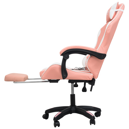  Вибромассажное кресло Calviano 1589 (чёрное с подножкой) для дома и офиса в интернет-магазине 1MAG.by