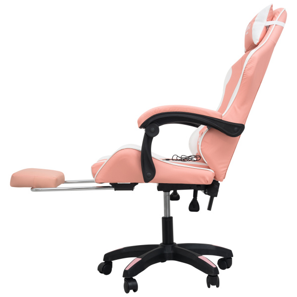  Вибромассажное кресло Calviano 1589 (чёрное с подножкой) для дома и офиса в интернет-магазине 1MAG.by