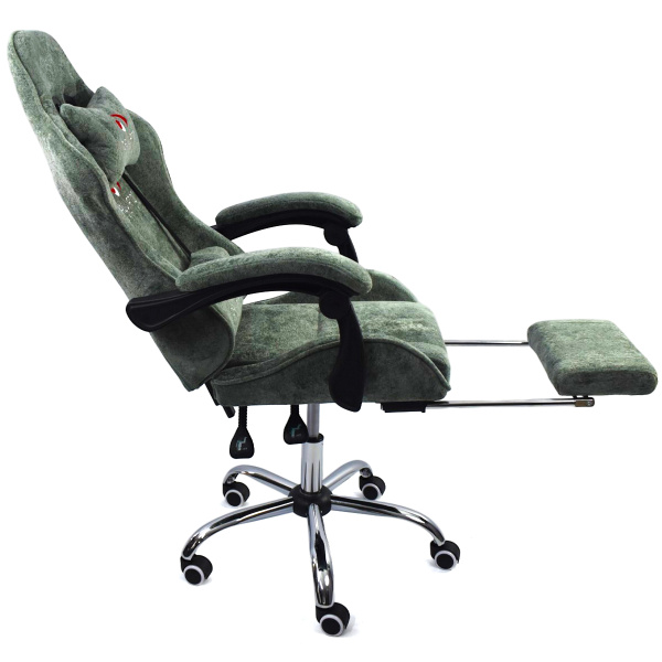  Вибромассажное кресло Calviano 1589 (чёрное с подножкой) для дома и офиса в интернет-магазине 1MAG.by