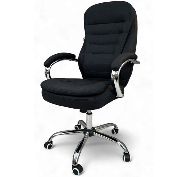 Кресло для сидения с регулировкой высоты Calviano VIP-Masserano Черная ткань