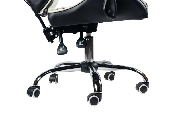  Вибромассажное кресло Calviano 1589 (чёрное с подножкой) для дома и офиса в интернет-магазине 1MAG.by