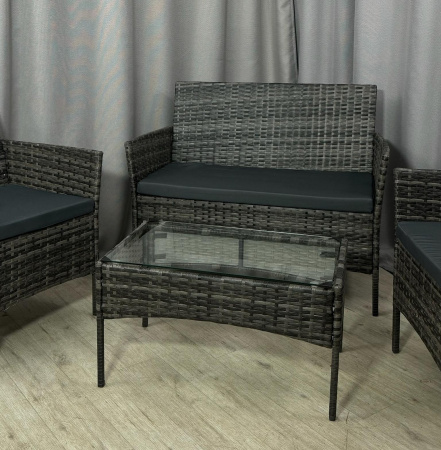 Комплект садовой мебели (4 предмета) Calviano  светлый