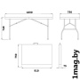 Стол складной, пластиковый 183 см
