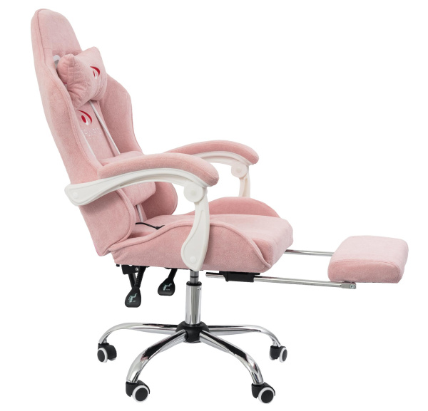 Вибромассажное кресло Calviano Amarone pink plush для дома и офиса в интернет-магазине 1MAG.by