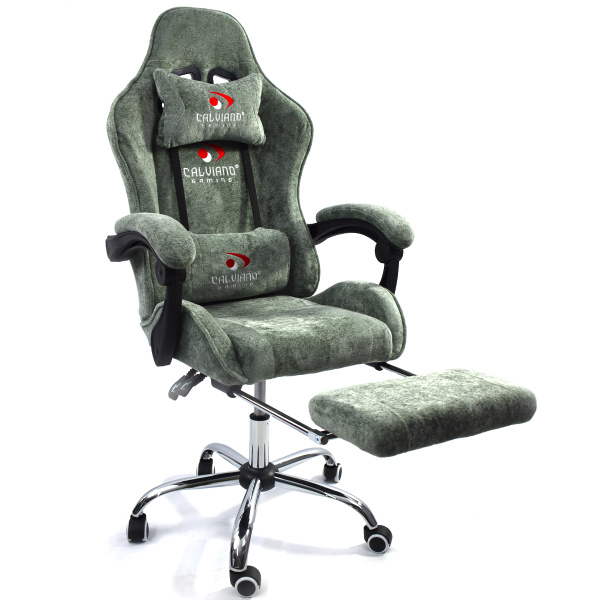 Вибромассажное кресло Calviano Amarone green plush для дома и офиса в интернет-магазине 1MAG.by