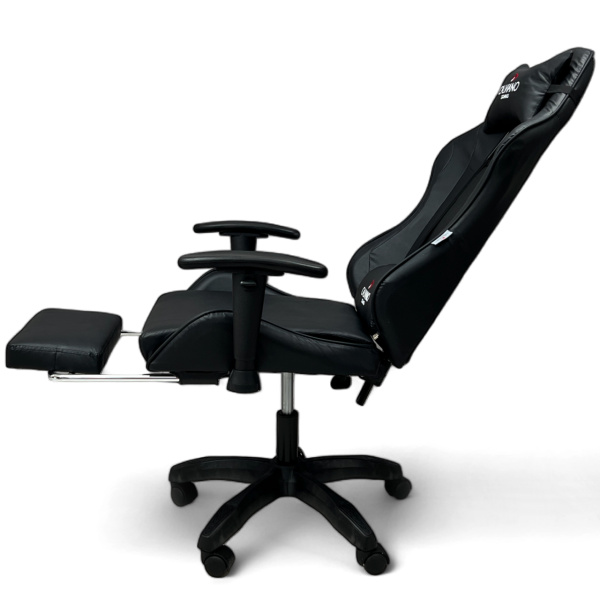  Вибромассажное кресло Calviano 1589 (чёрное с подножкой) для дома и офиса в интернет-магазине 1MAG.by