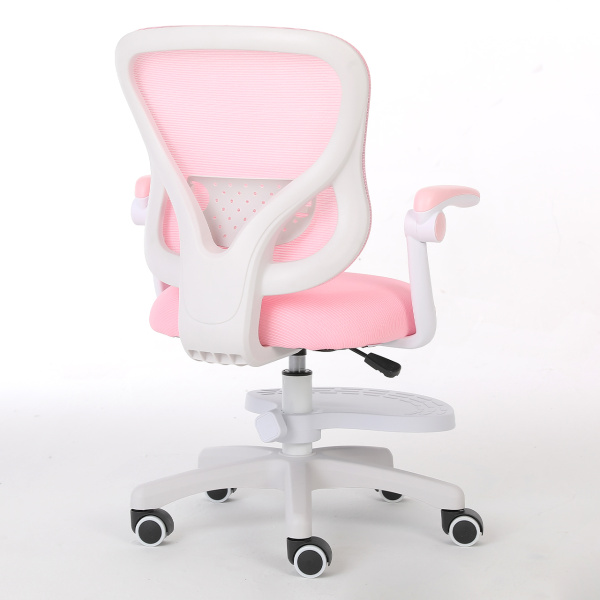 Кресло для сидения с регулировкой высоты Calviano Comfy розовое с подножкой