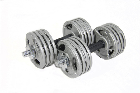 Набор гантелей металлических Хаммертон Atlas Sport 2x11,5 кг (16дисков по 1,25кг) в интернет-магазине 1MAG.by в Минске 
