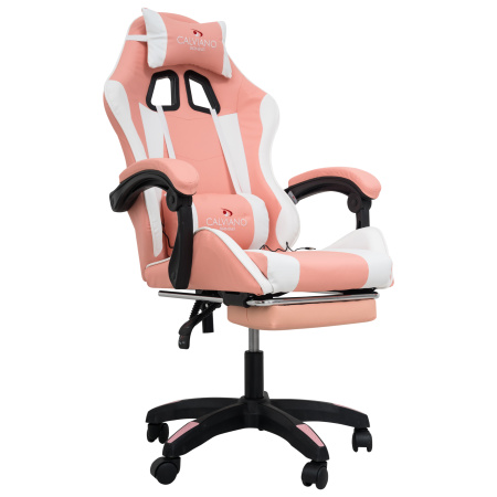  Вибромассажное кресло Calviano 1589 (чёрное с подножкой) для дома и офиса в интернет-магазине 1MAG.by